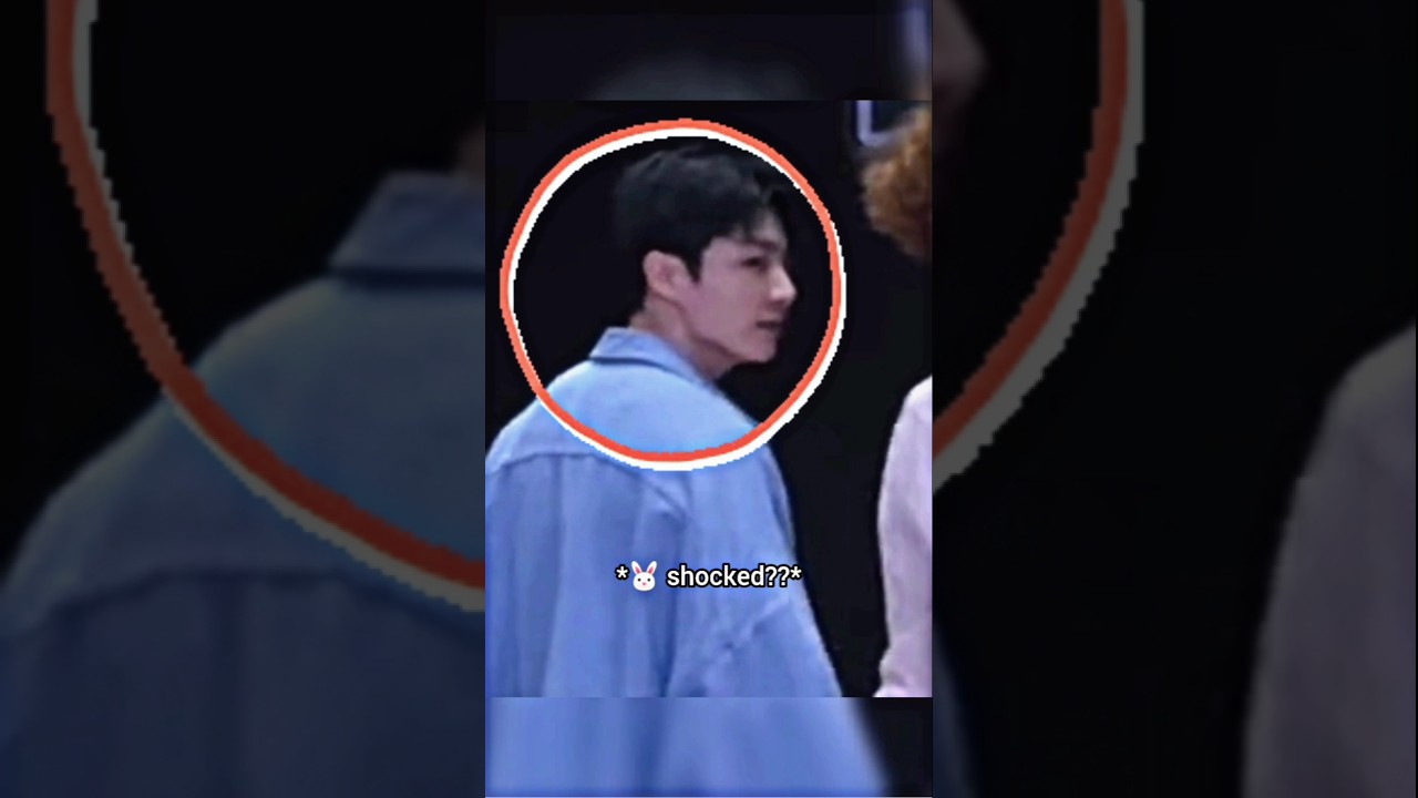 Jungkook was shocked 🐰😳‼️ Even Jimin noticed 😂 #shorts #taekook #youtubeshorts #ytshorts