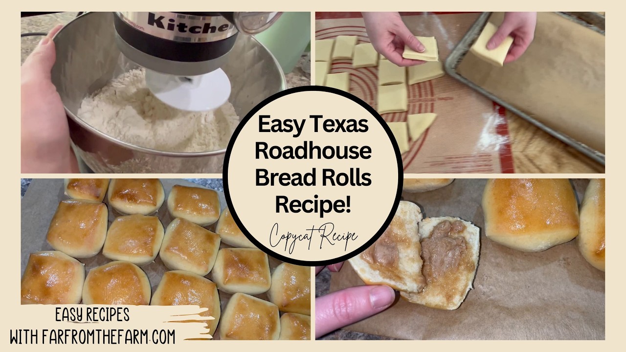 Easy Texas Roadhouse Bread Rolls Copycat Recipe for KitchenAid Stand Mixer!
