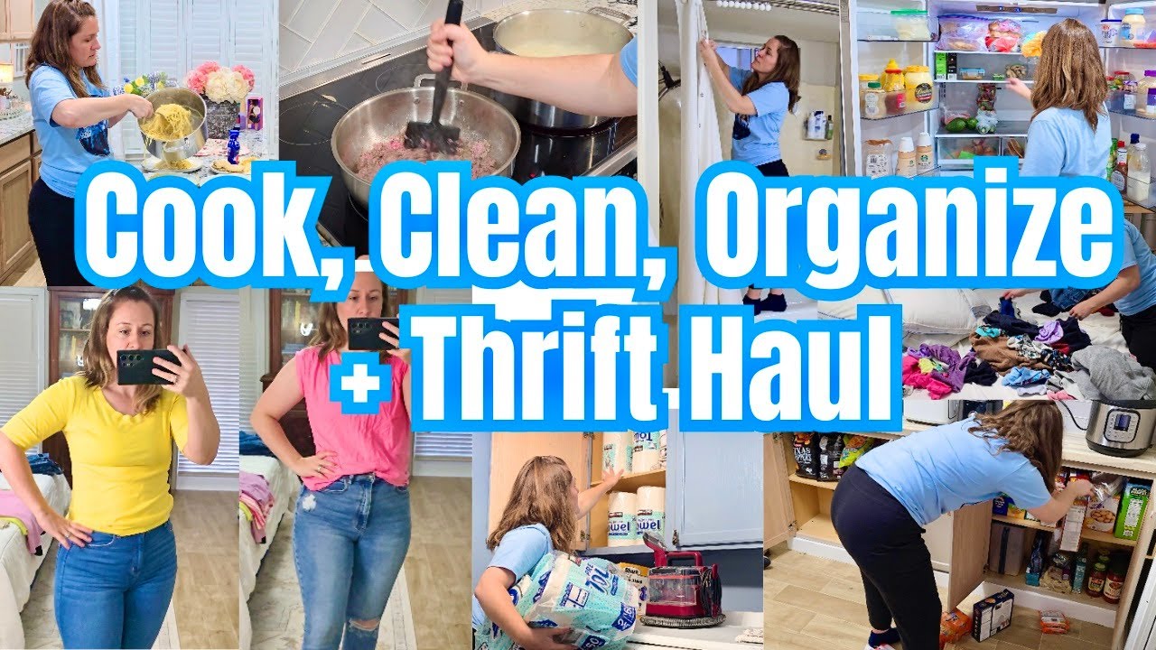 Sunday Reset: Restock, Clean, And Organize + Thrifted Clothing Haul After Weight Loss