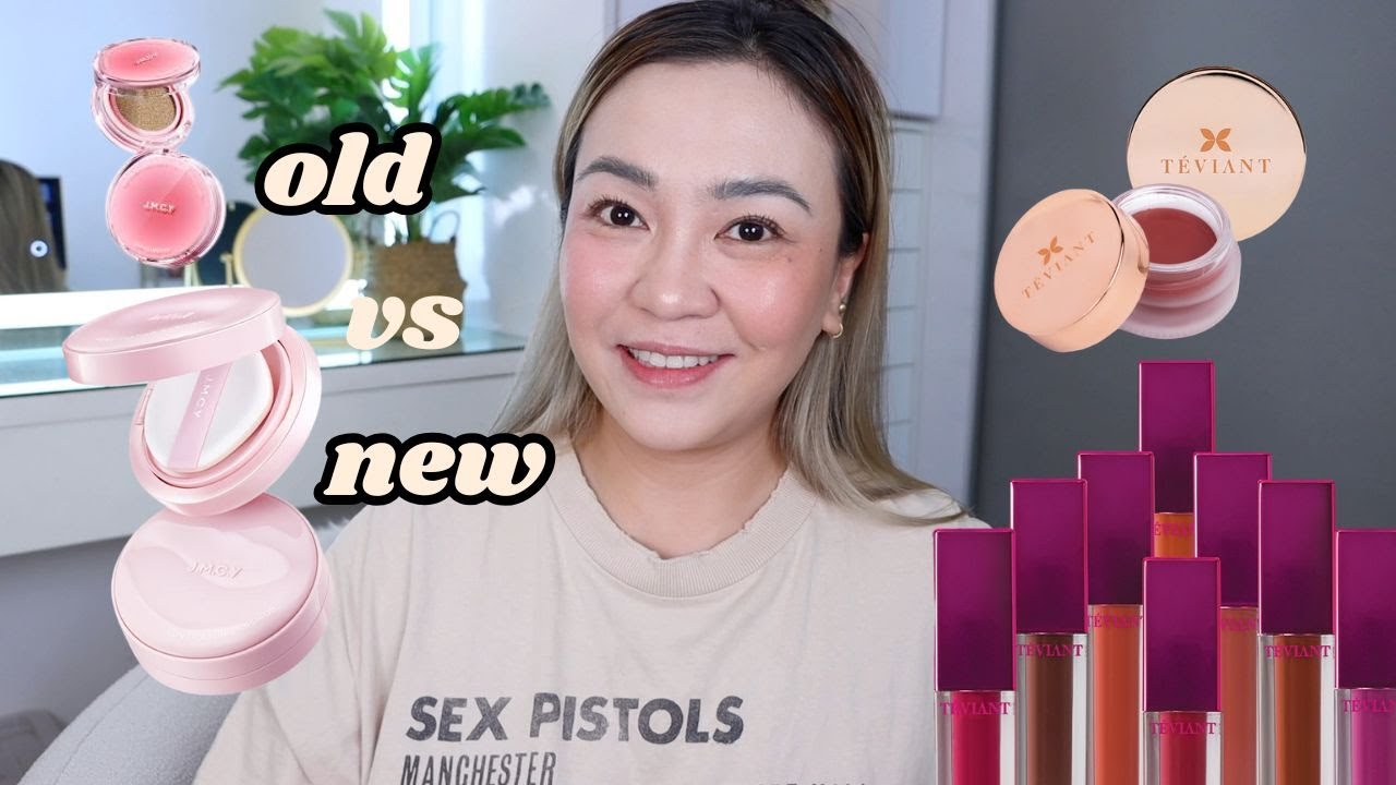 OLD VS NEW JMCY CUSHION!! NEW TEVIANT VELVET DROP SHADES AND LIP VINYL TRY ON!