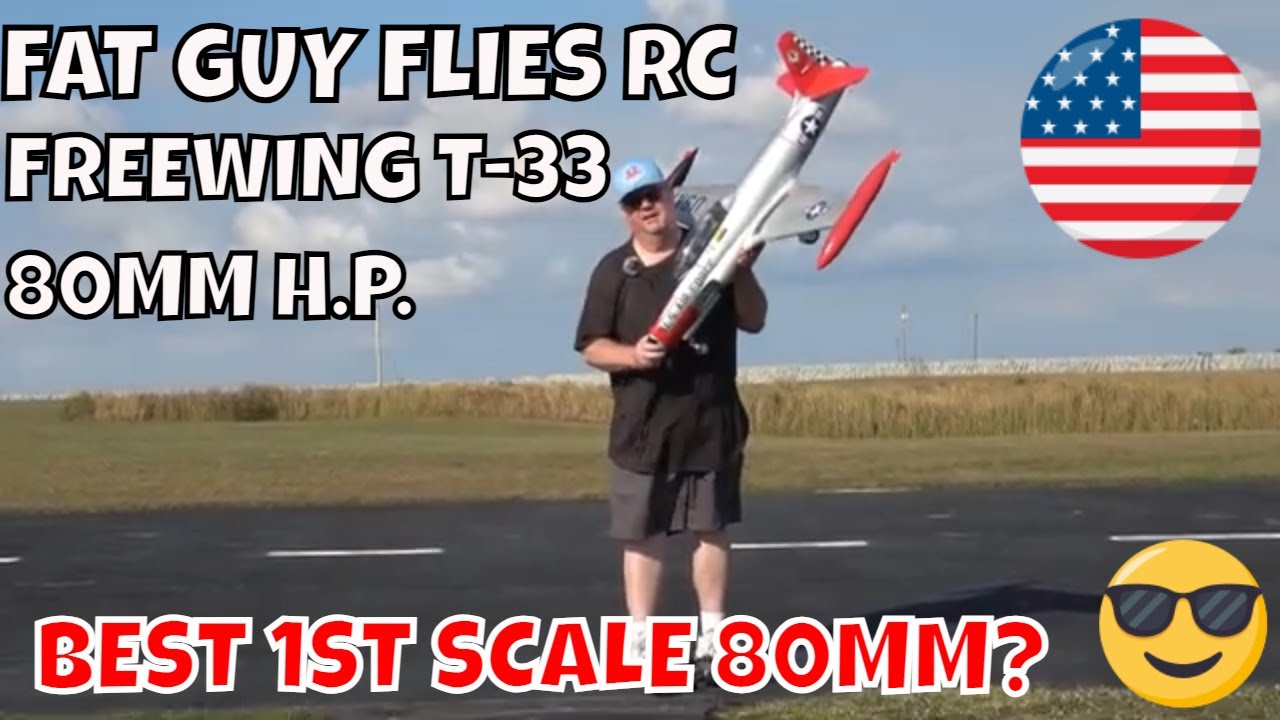 FREEWING T-33 SHOOTING STAR -GREAT 1ST 80MM SCALE JET by FGFRC