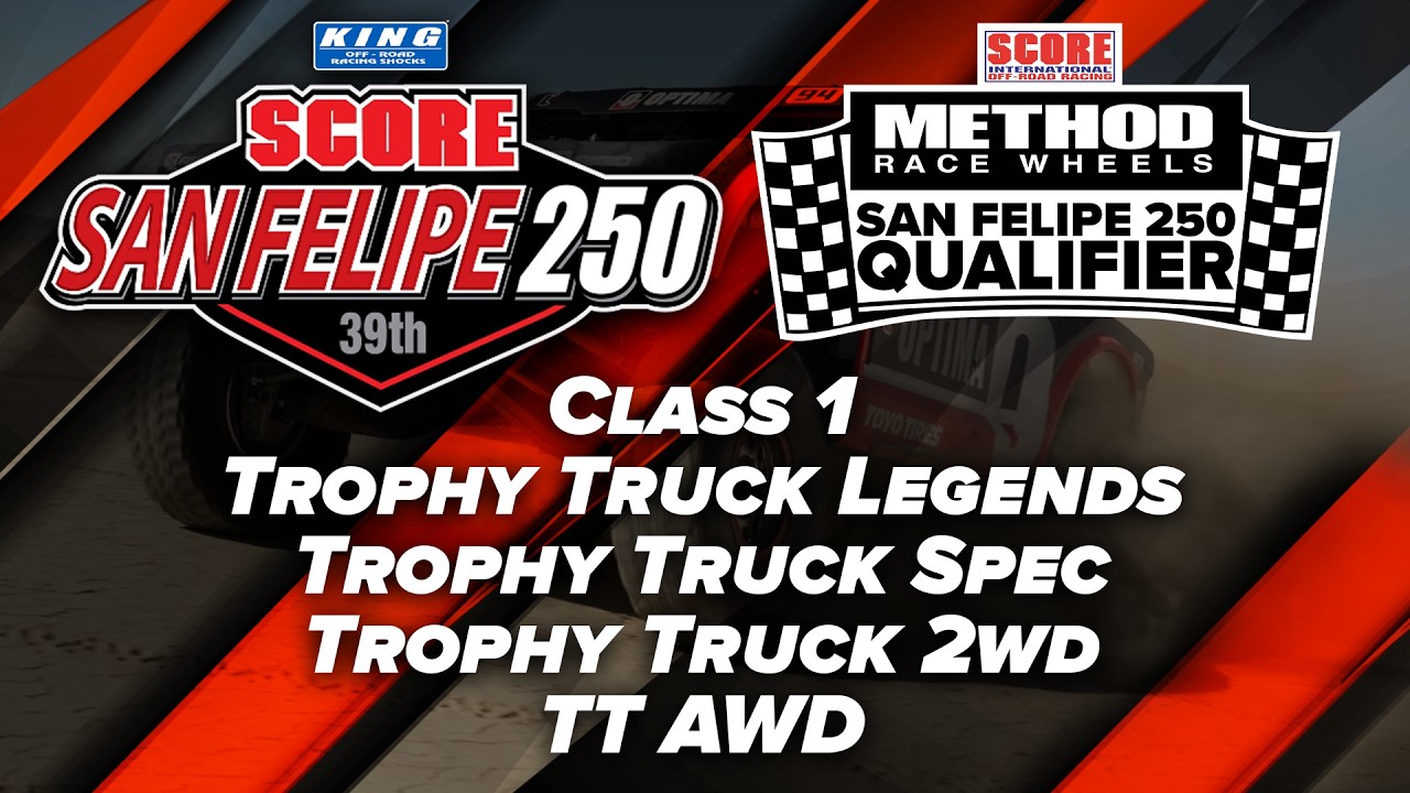 2026 Method Race Wheels 39th San Felipe Qualifier&mdash;Class 1, TT Legends, TT Spec, 2WD, TT AWD