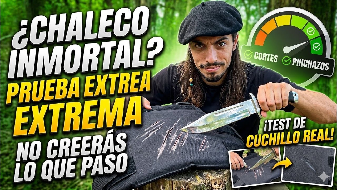 Prueba de cortes!! Chaleco antifilos!!