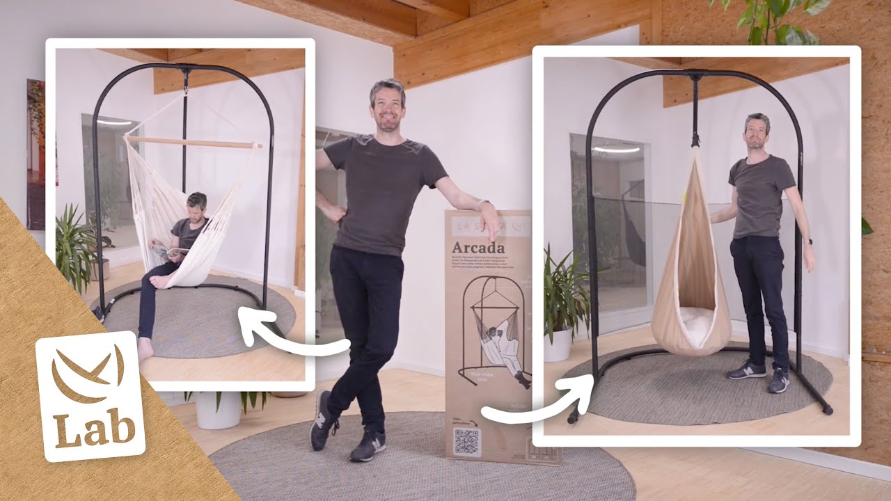 Aufbau des Arcada-Gestells für Hängesessel und Hängehöhlen | LA SIESTA Lab