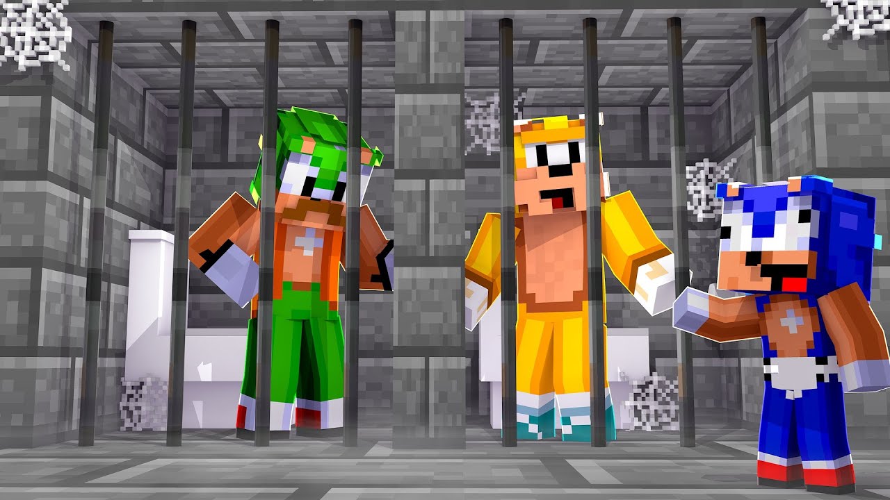 Minecraft - Sega Fun House - Baby Sonic Visits Ray In Jail! [5]