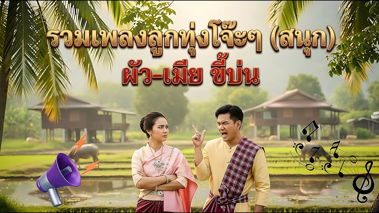 รวมเพลงลูกทุ่งโจ๊ะๆ (สนุก) ผัว-เมีย ขี้บ่น 💃🕺 🎧 DJTUI AI ลูกทุ่ง