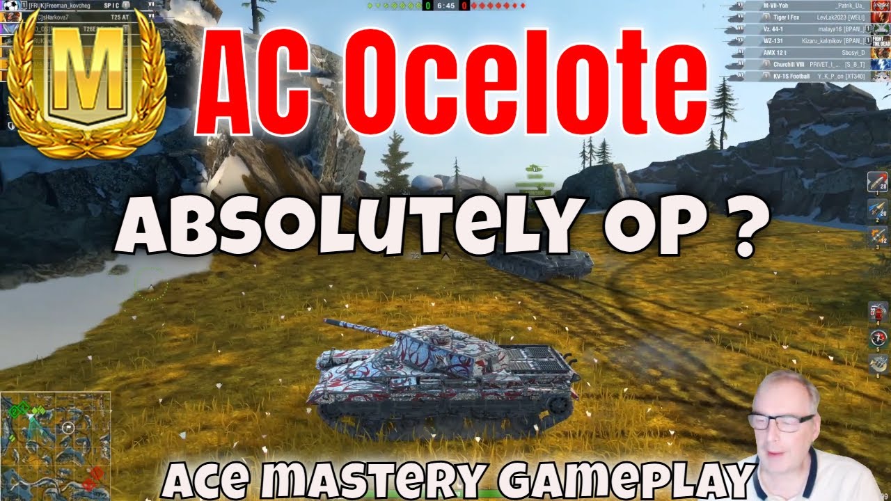 Игровой процесс AC Ocelote Hybrid Nation Tier 6 Heavy Tank Ace Mastering
