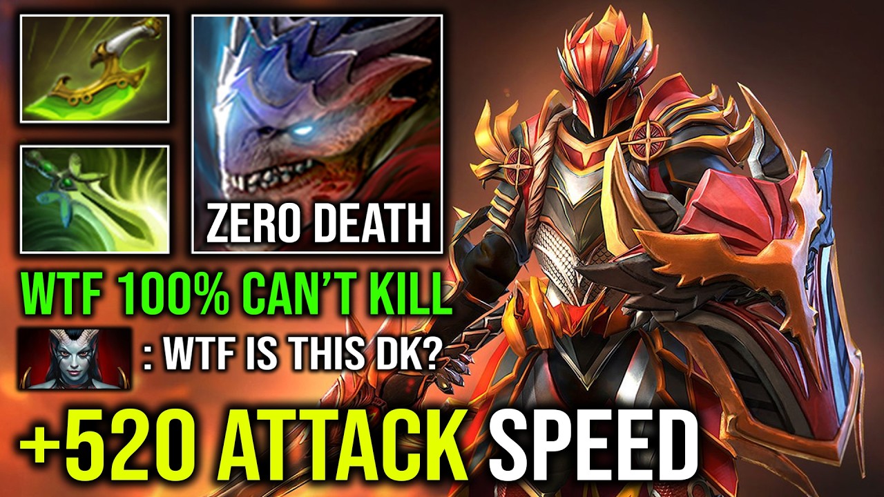 WTF 100% CAN'T KILL +520 Attack Speed Max Agility Swift Blink Butterfly 2 Hits Deleted DK Dota 2