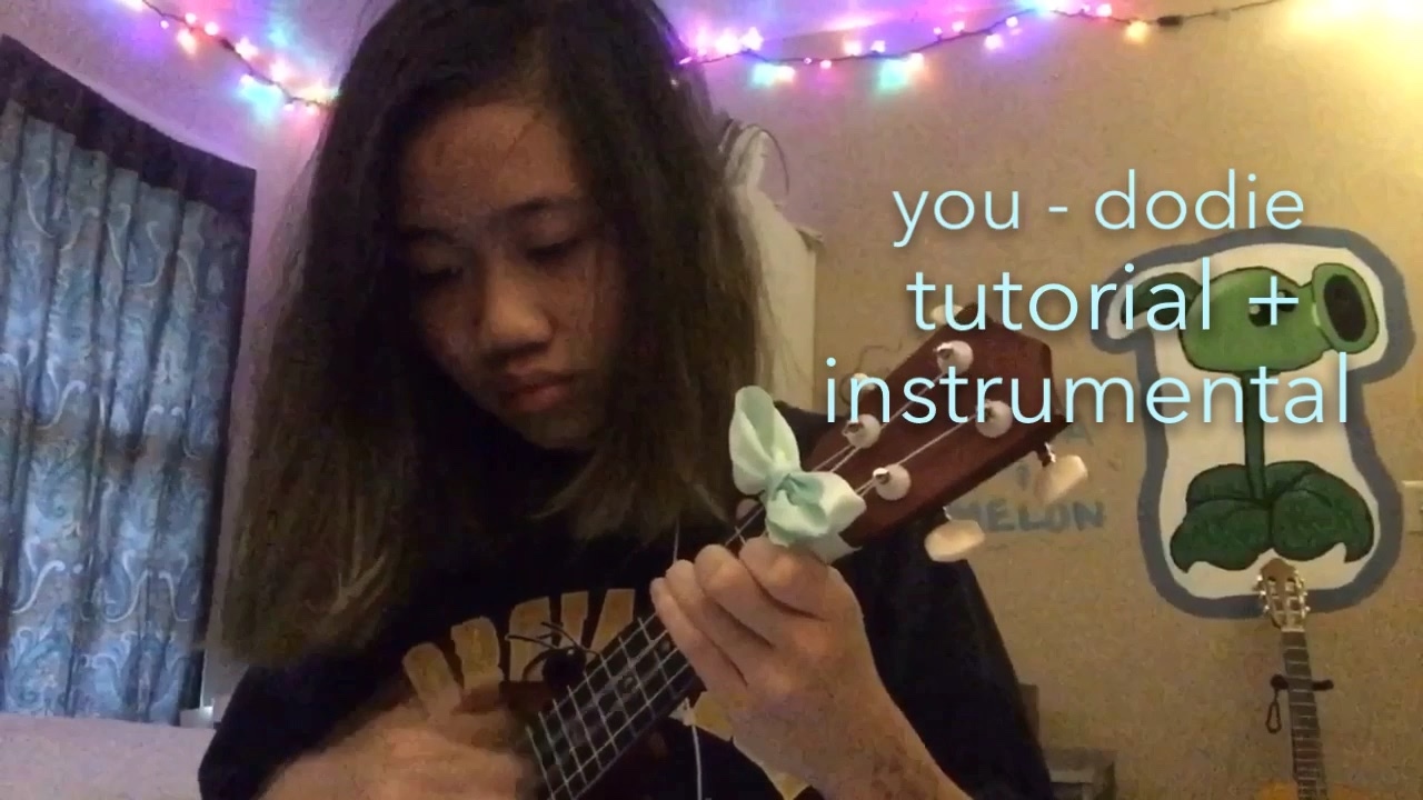 you - dodie clark ukulele tutorial w/ chord charts & subtitles + instrumental/karaoke