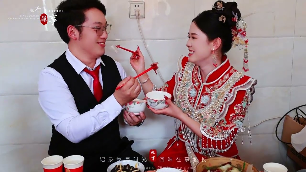跨越700多公里的爱情，没有堵门没有接亲环节，但有热热闹闹亲戚朋友送来的祝福，新婚快乐、扎西德勒！#婚礼跟拍 #农村婚礼 #喜结良缘 #我们结婚