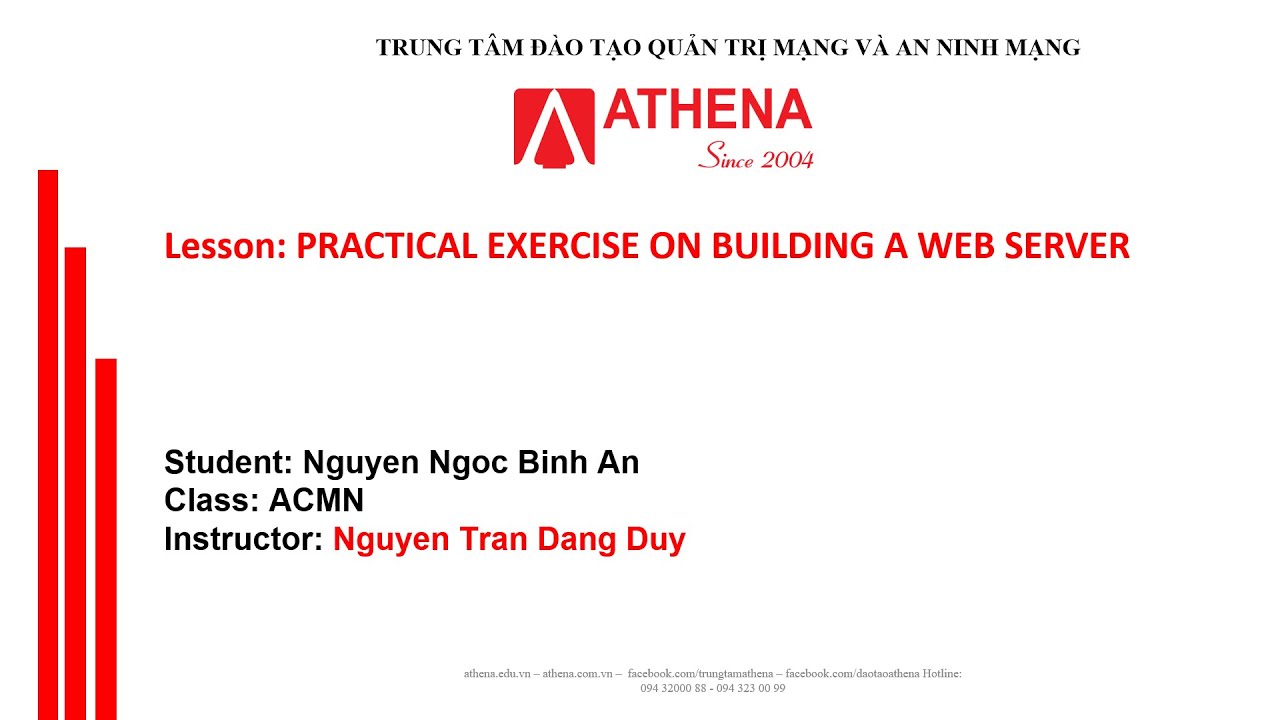 Thực hành xây dựng máy chủ Web (English)