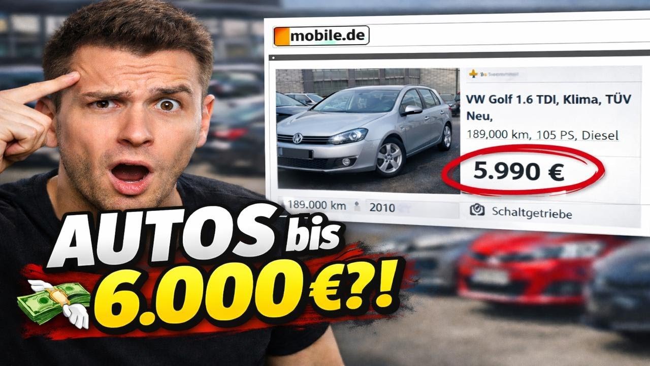 Nur 6.000€ Budget?! Diese Autos gibt es auf Mobile.de