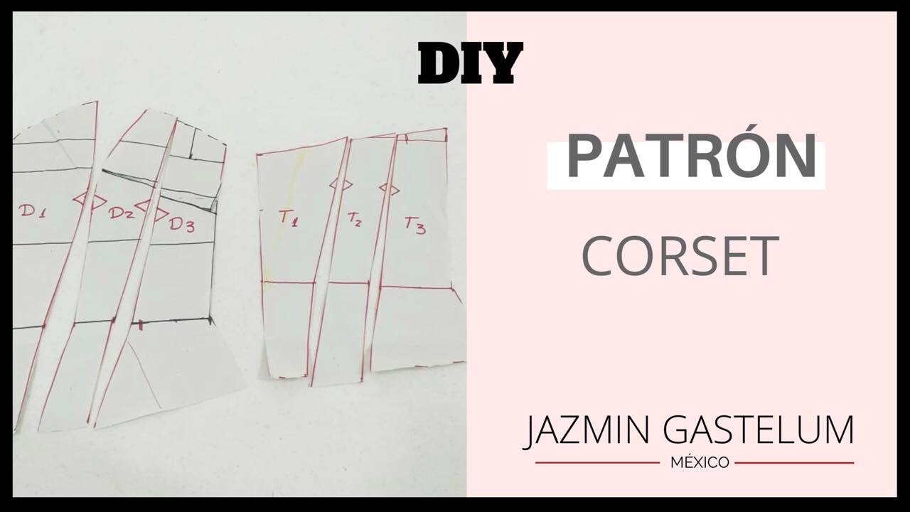 Cómo Hacer el Patrón de un Corset  // How To Make a Corset´s Pattern