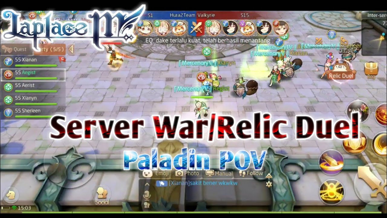 Laplace M Server War/Relic Duel
