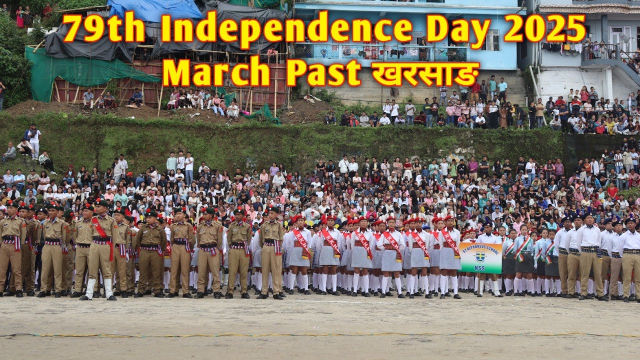 79th Independence Day March Past Kharsang/St Alphunsus to St Joseph School March Past/KurseongTimes 