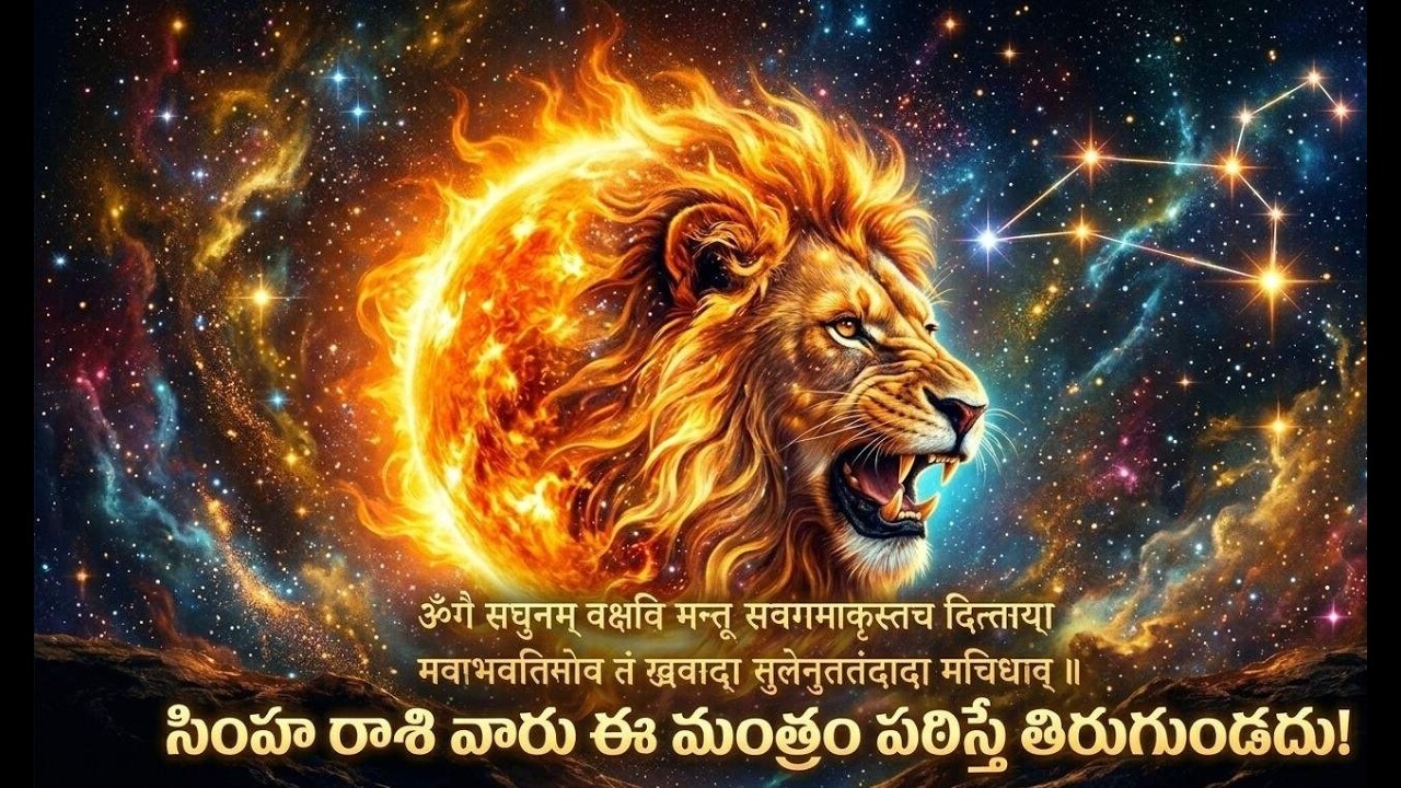 సింహ రాశి అదృష్ట మంత్రం - ఉద్యోగం, ఆరోగ్యం, ఐశ్వర్యం కోసం! | Simha Rashi Lucky Mantra