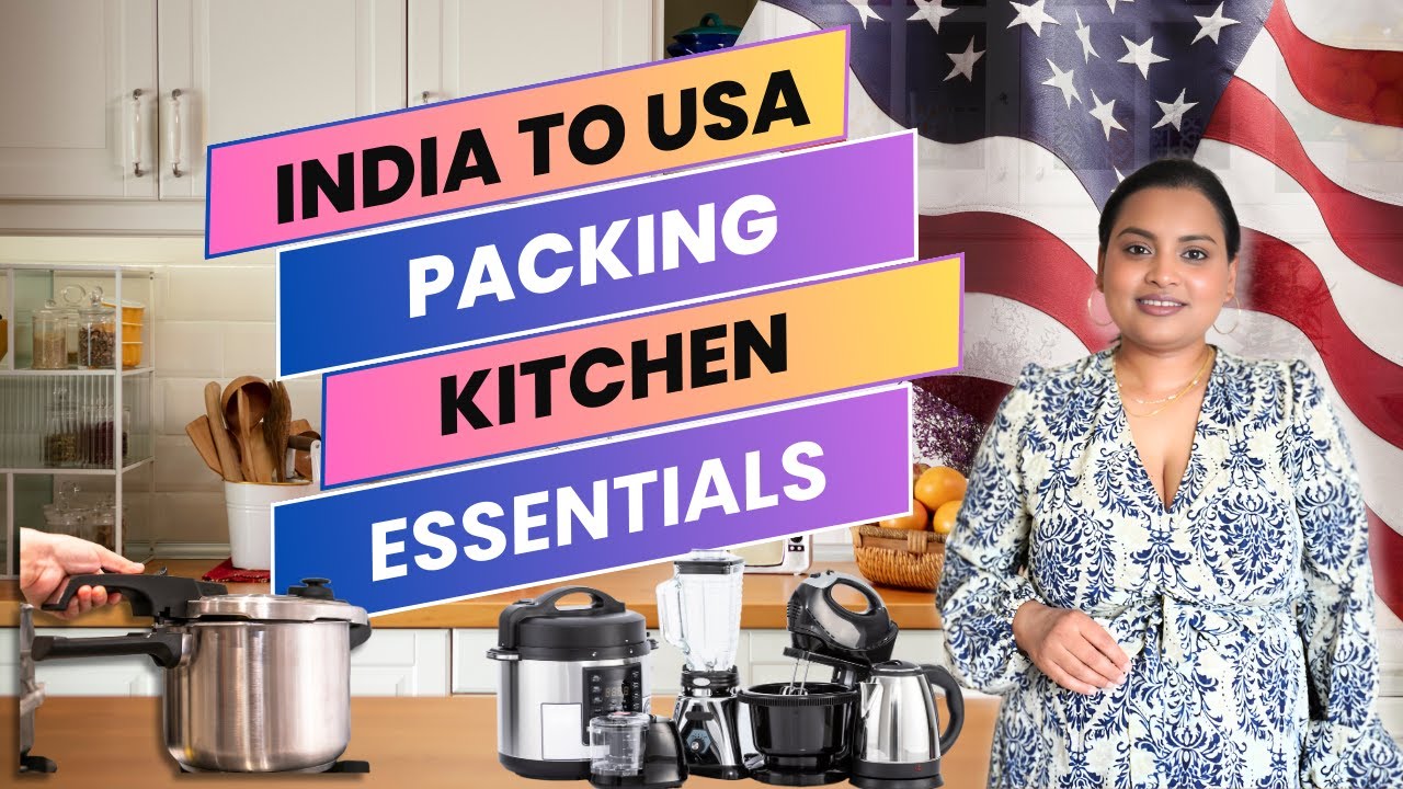 Indian Kitchen Items You Must Bring To USA | Utensils, Appliances, Food & Spices [NO OVERPACKING]