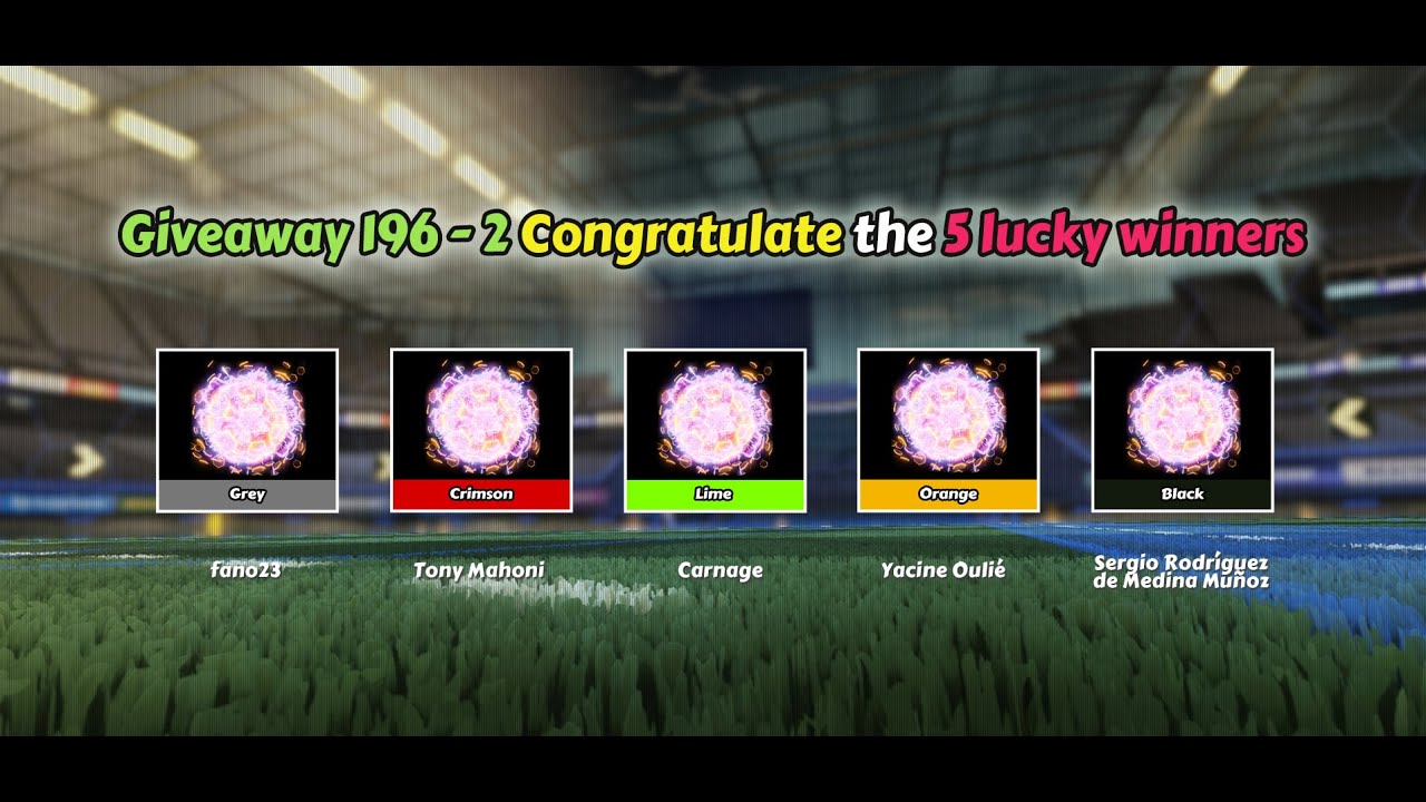 🏆Congrats To 5 Winners of Rocket League Giveaway 196-2, Claim Your Rewards From RocketPrices.Com