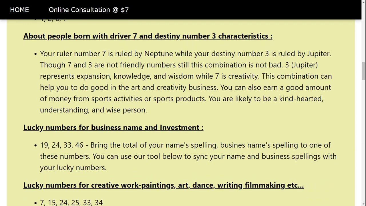 Numerology calculator: Generate Numerology Report Anytime Anywhere