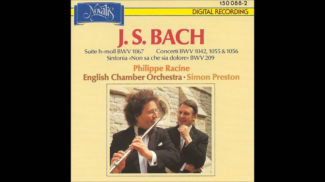 J  S  BACH - Philippe Racine - Concerto in G minor for Flute and Orchestra BWV 1056