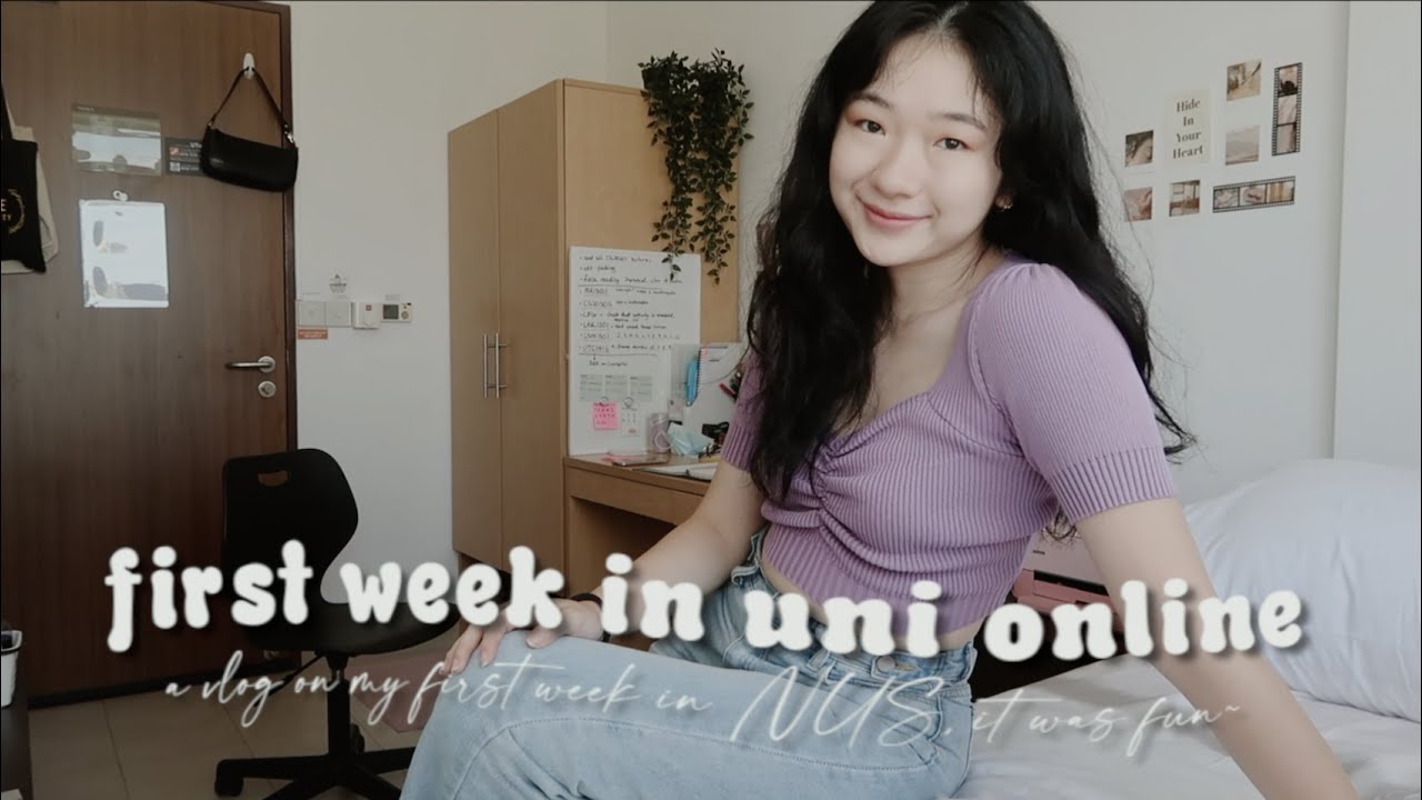 📹 first week of college online (NUS) | Computer Science student