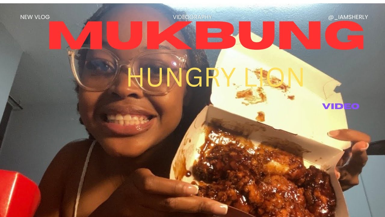 I ate a whole Hungry lion Mega meal 🍗🍟and sticky wings alone!!!!🔥🔥🔥