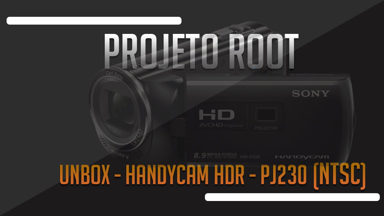 Unbox HandyCam Sony HDR PJ230