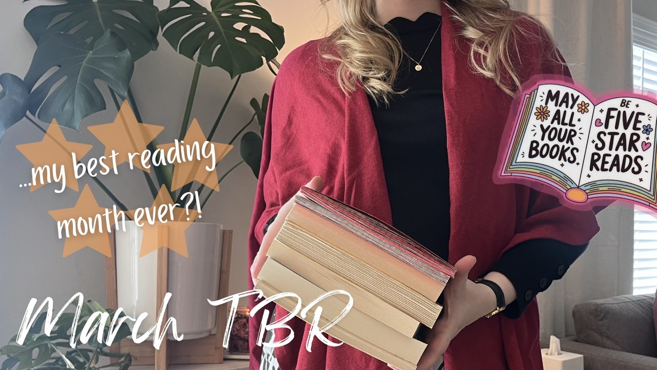 🌸MARCH TBR🌸 anticipated 5-star reads, book/journal show + tell