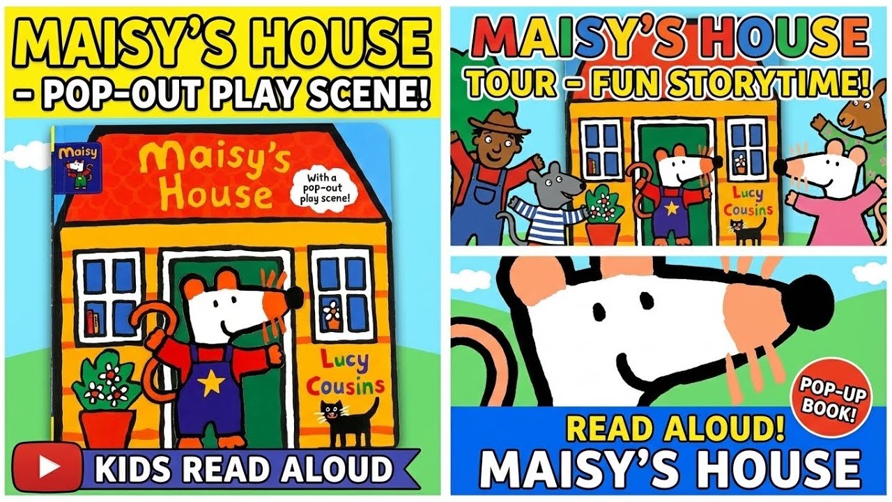 Maisy's House Read Aloud | 波波鼠居家房間家具英文繪本 (House Rooms & Furniture Ages 2-5)