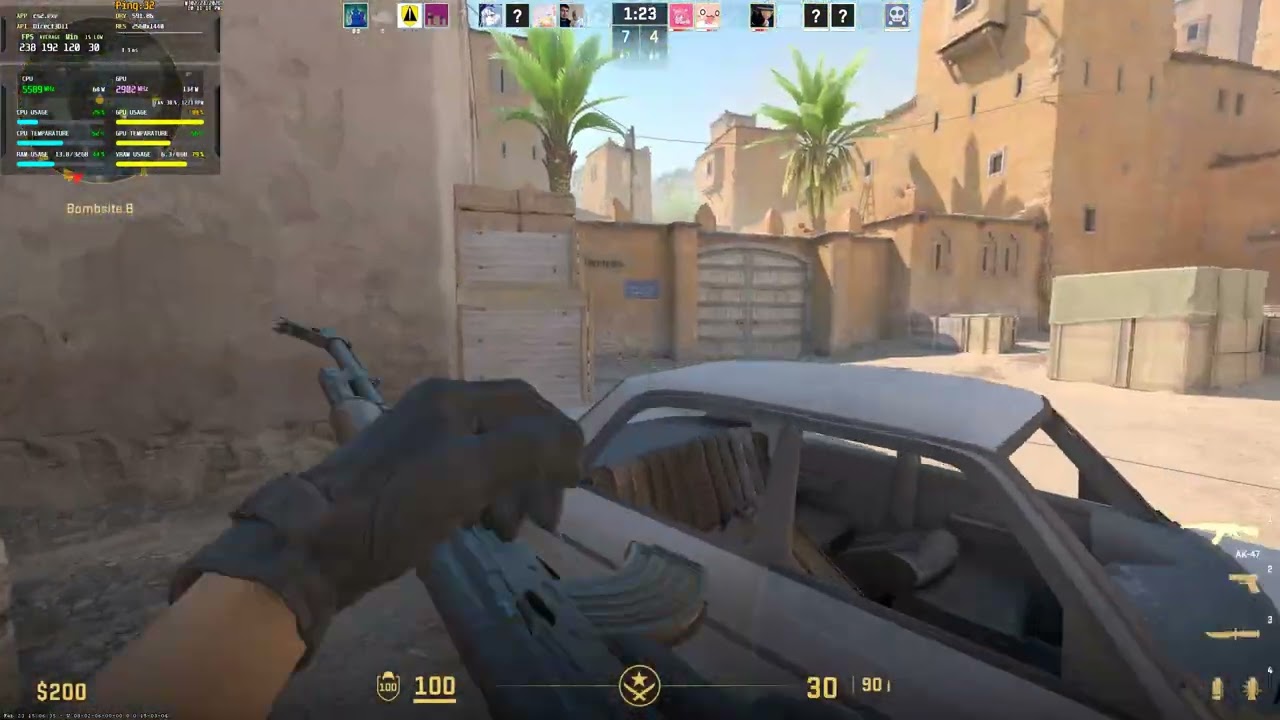 Counter Strike 2 Ryzen 9600X / RTX 5060 Ti / 32GB Very High 1440p