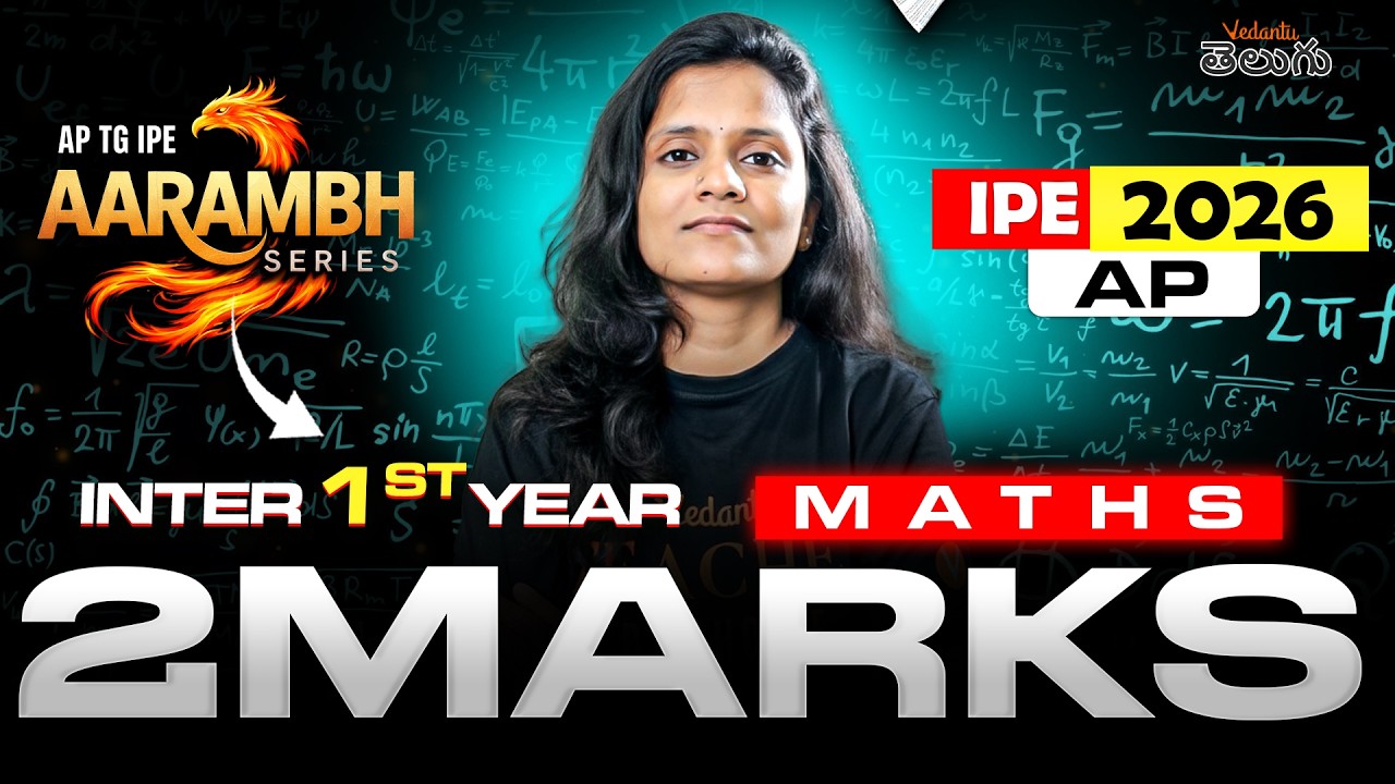 Inter 1st Year Maths Important 2 Marks Questions - Jr. IPE 2026