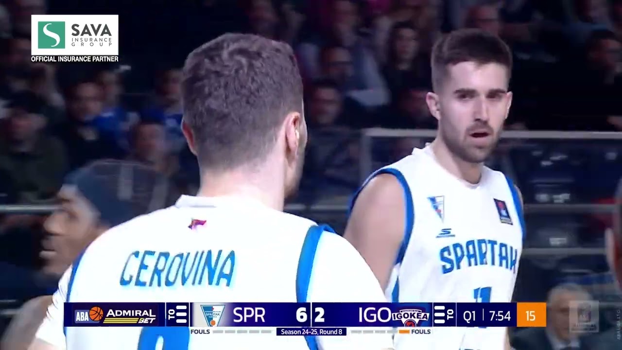 Du&scaron;an Miletić starts the game with 2 rejections! (Spartak Office Shoes - Igokea m:tel, 10.11.24)