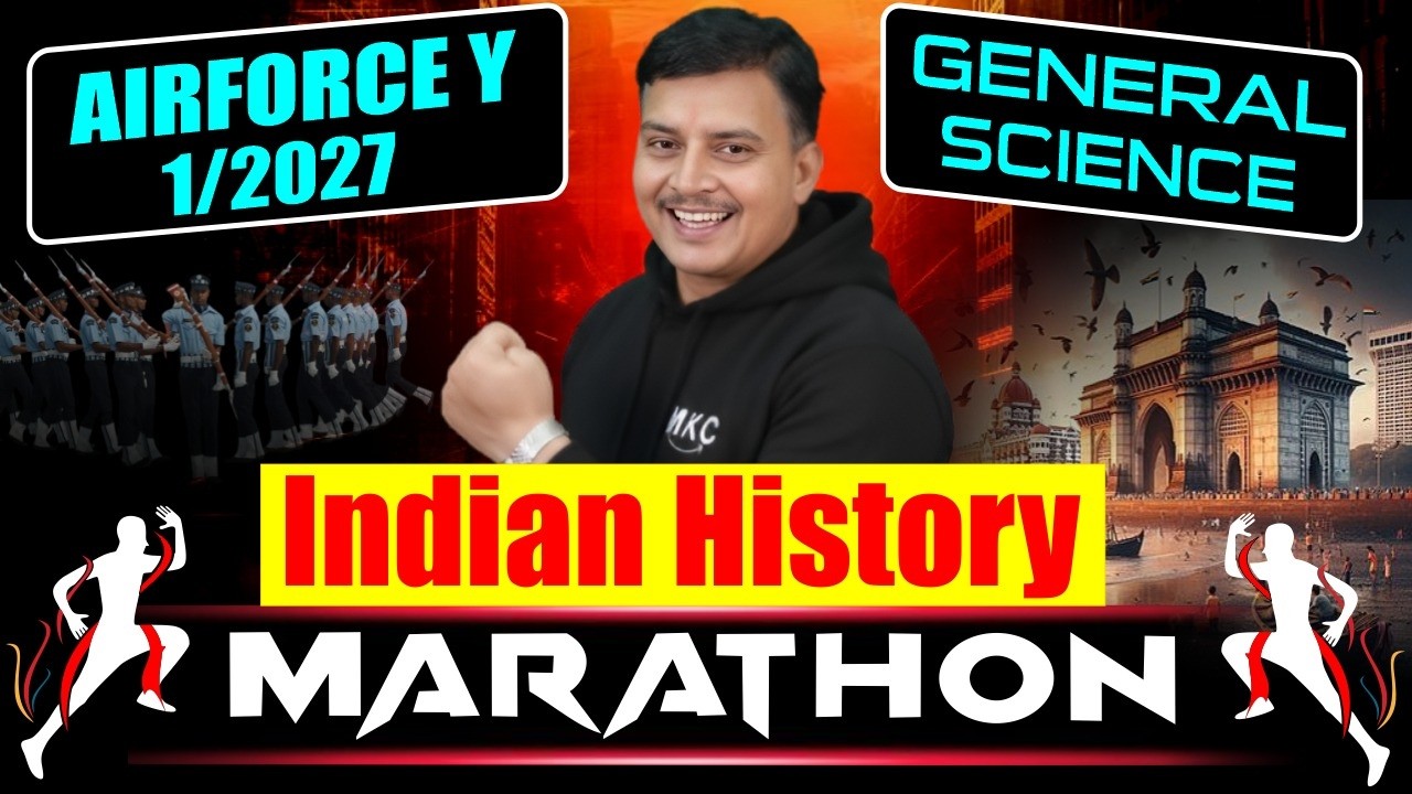Indian History Marathon | Airforce Y 1/2027 | General Science | Indian History for Airforce Y Group