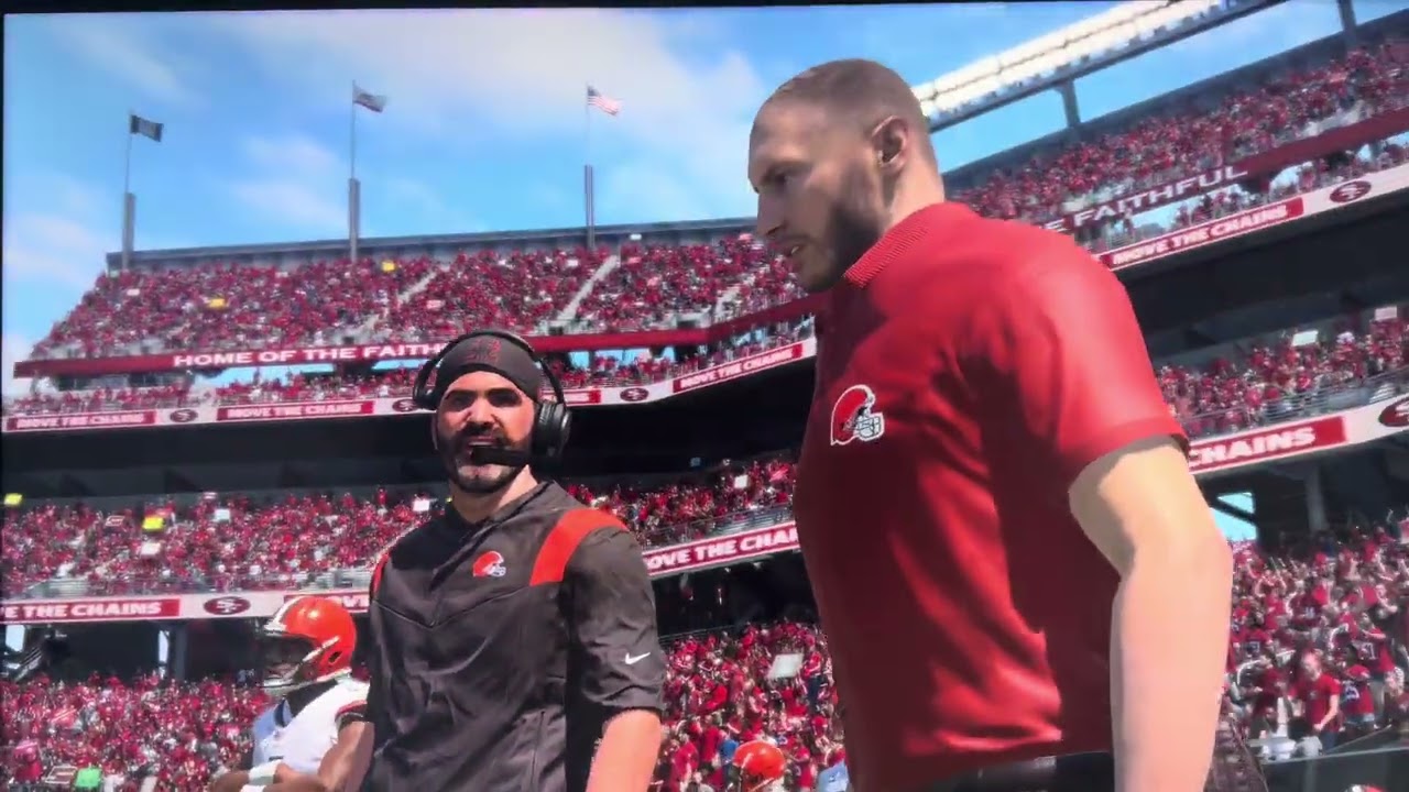 Browns vs 49ers madden 23 full game ￼￼