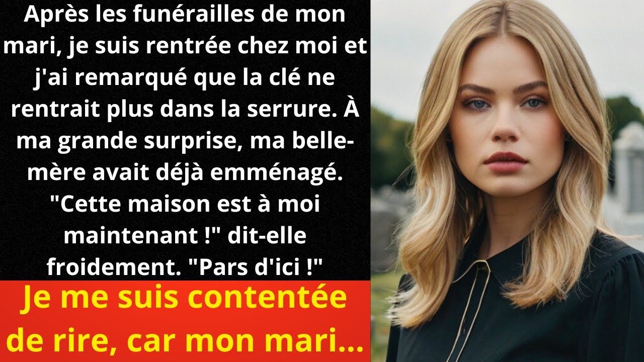 Après les funérailles de mon mari, je suis rentrée chez moi et j'ai remarqué que la clé ne...