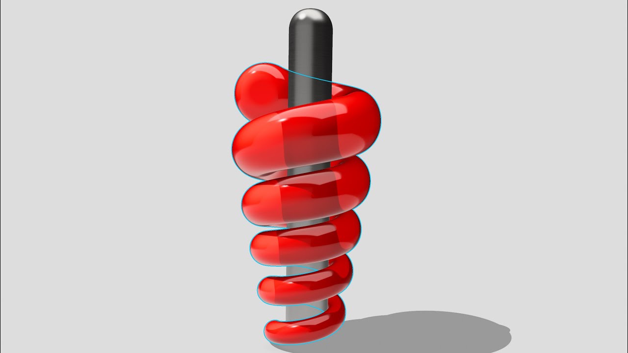 Thickening Spiral Spring Tutorial for @Shapr3d