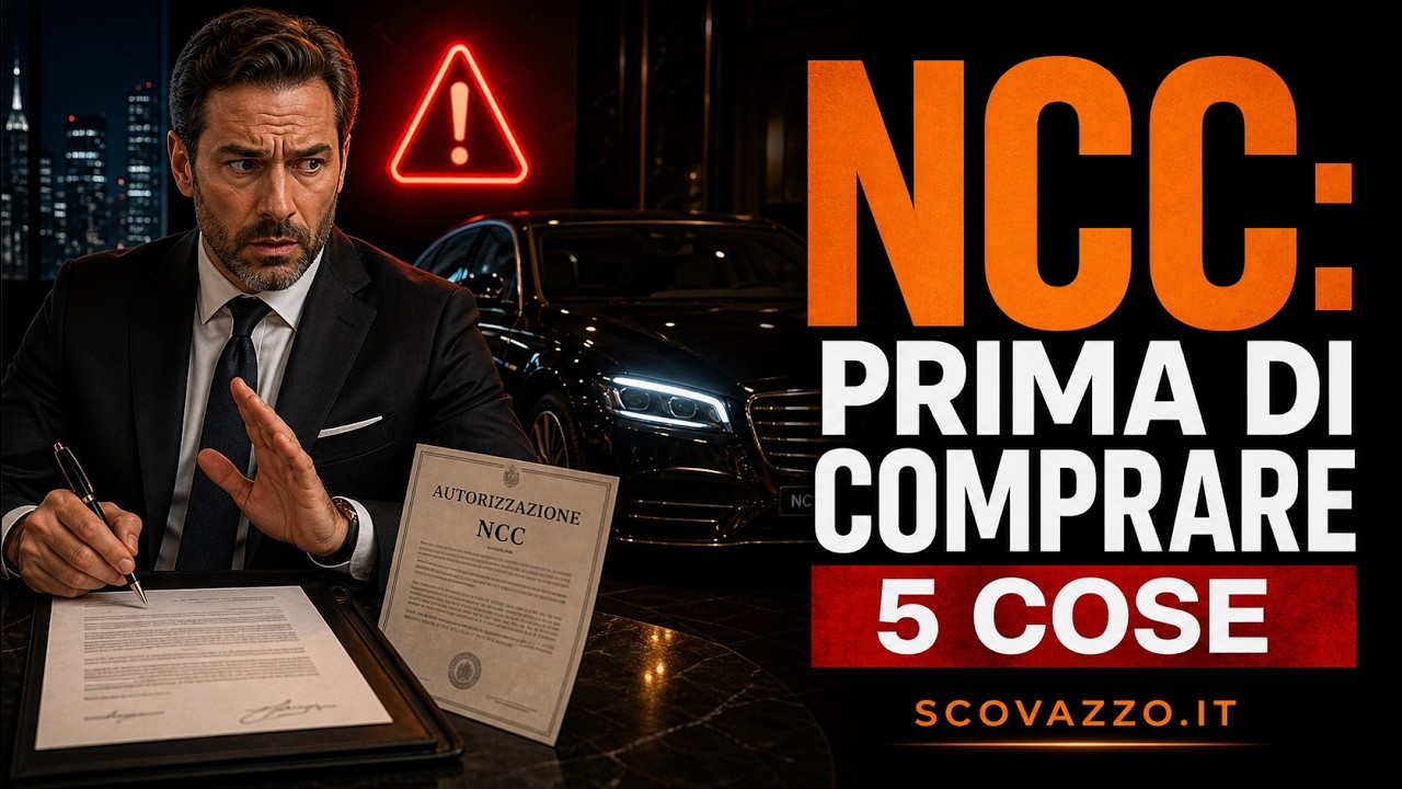 Le 5 Cose Che Devi Sapere Prima di Comprare una Autorizzazione/Licenza NCC! Salvo Scovazzo