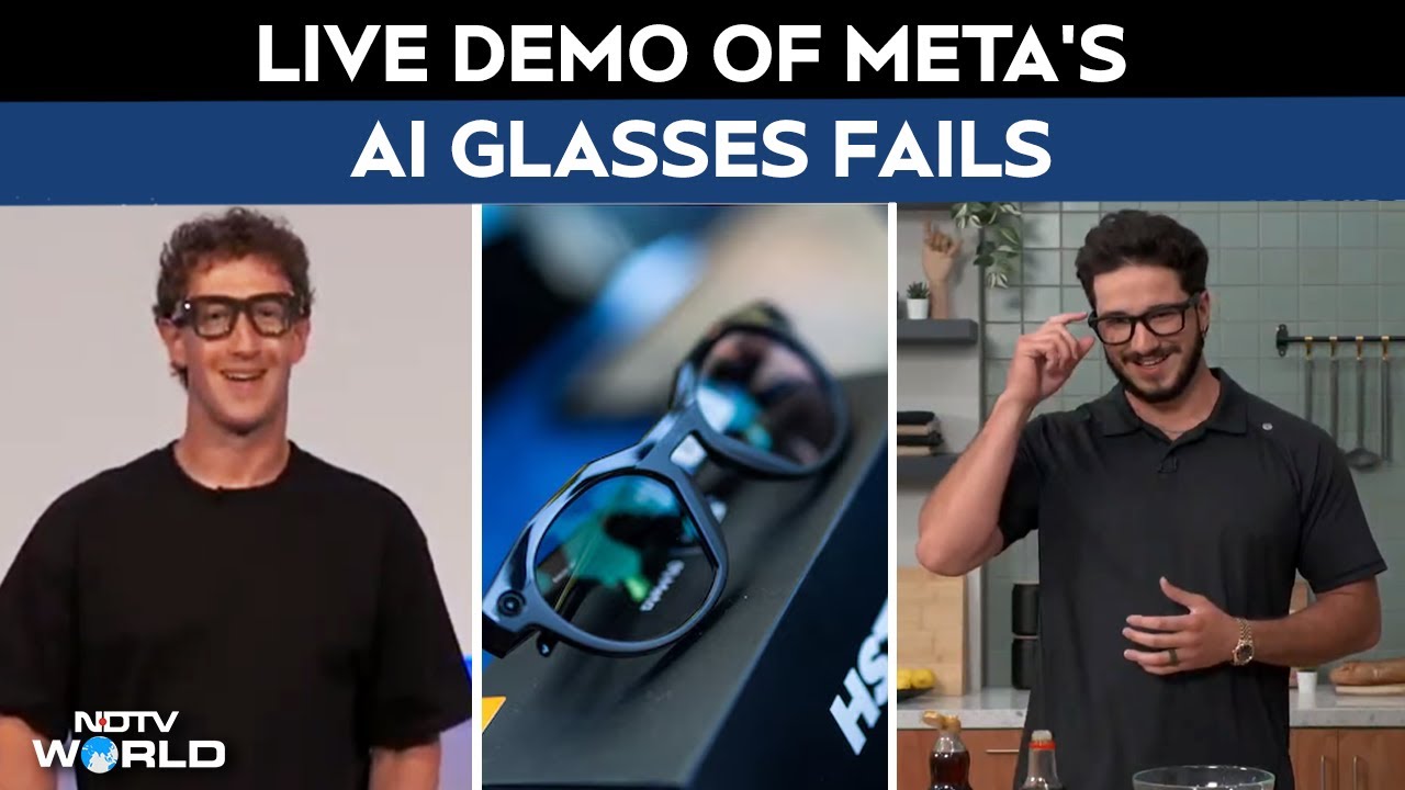 Meta AI Glasses | Zuckerberg’s Demo of Meta AI Glasses Fails on Stage - Video Surfaces