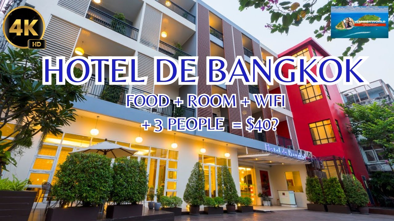 [4K 60fps] Hotel De Bangkok Tour + Review | Cheapest Hotel in Metro Bangkok | #walkingtour #bangkok