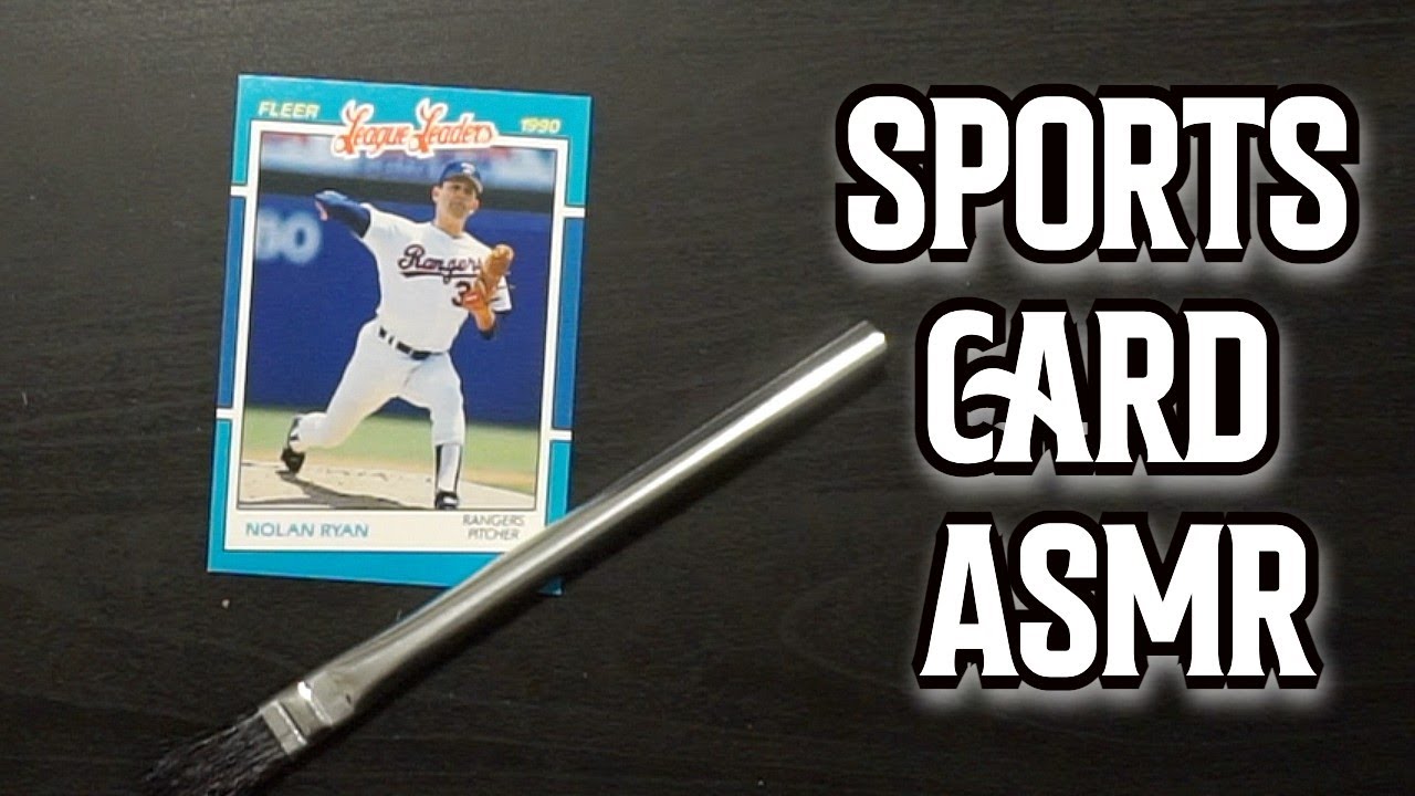 SPORTS CARD RESTORATION | ASMR SOUNDS | ASMR VIDEO - Nolan Ryan League Leaders 1990 Fleer