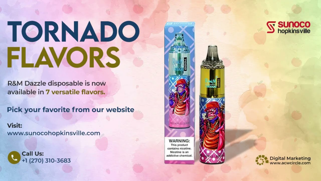 TORNADO FLAVORS - R&M Dazzle disposable