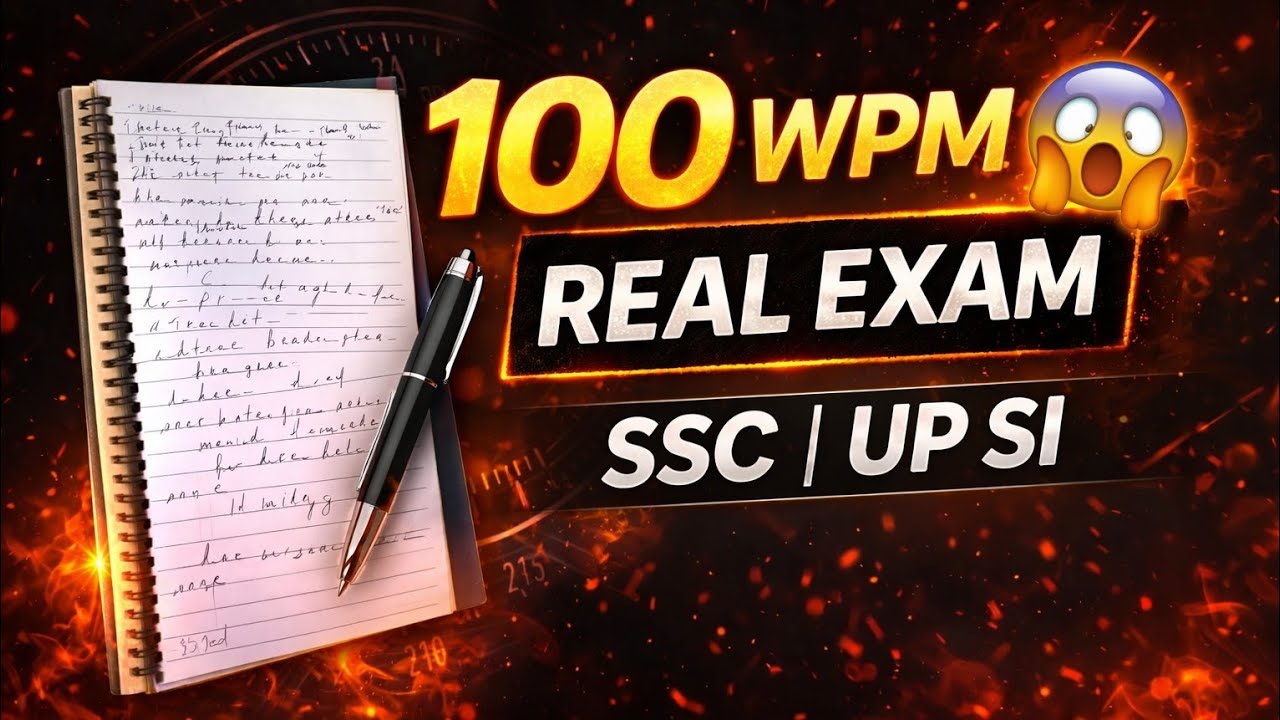 Day-20 100 WPM Hindi Steno Dictation 😱 | SSC & UP SI REAL EXAM PRACTICE