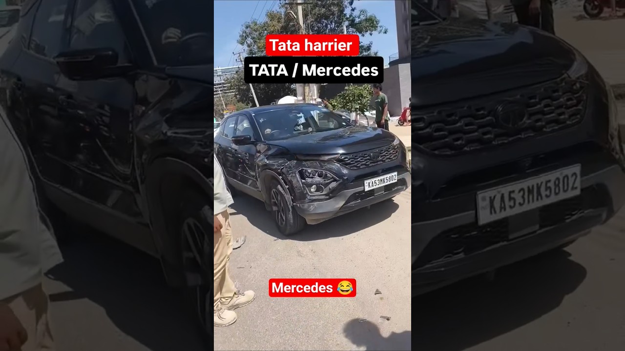 Tata Harrier Proves Its 5-Star Build Quality Against Mercedes in Real Crash! 