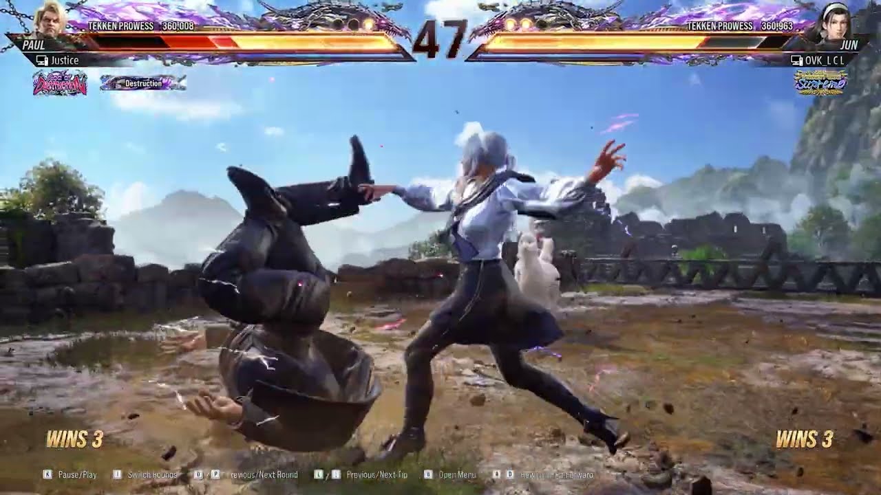 T8 Justice (Paul) Vs OVK LCL (Jun Kazama) | Tekken 8 High Level Gameplay