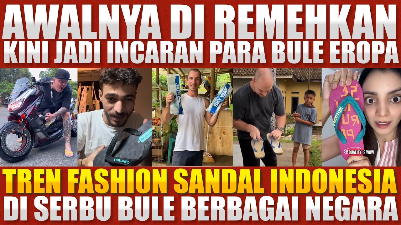 Bule Sebut Ini Produk Paling UNDERRATED! SANDAL INDONESIA JADI TREND DI EROPA?! 🇮🇩✨