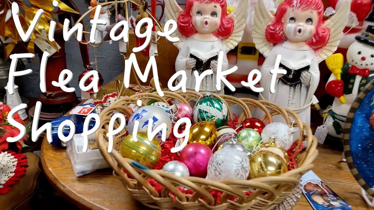 Vintage Flea Market Shop with Me | Indoor Flea Market | Vintage Kitchen Gadgets | X'mas Tradition