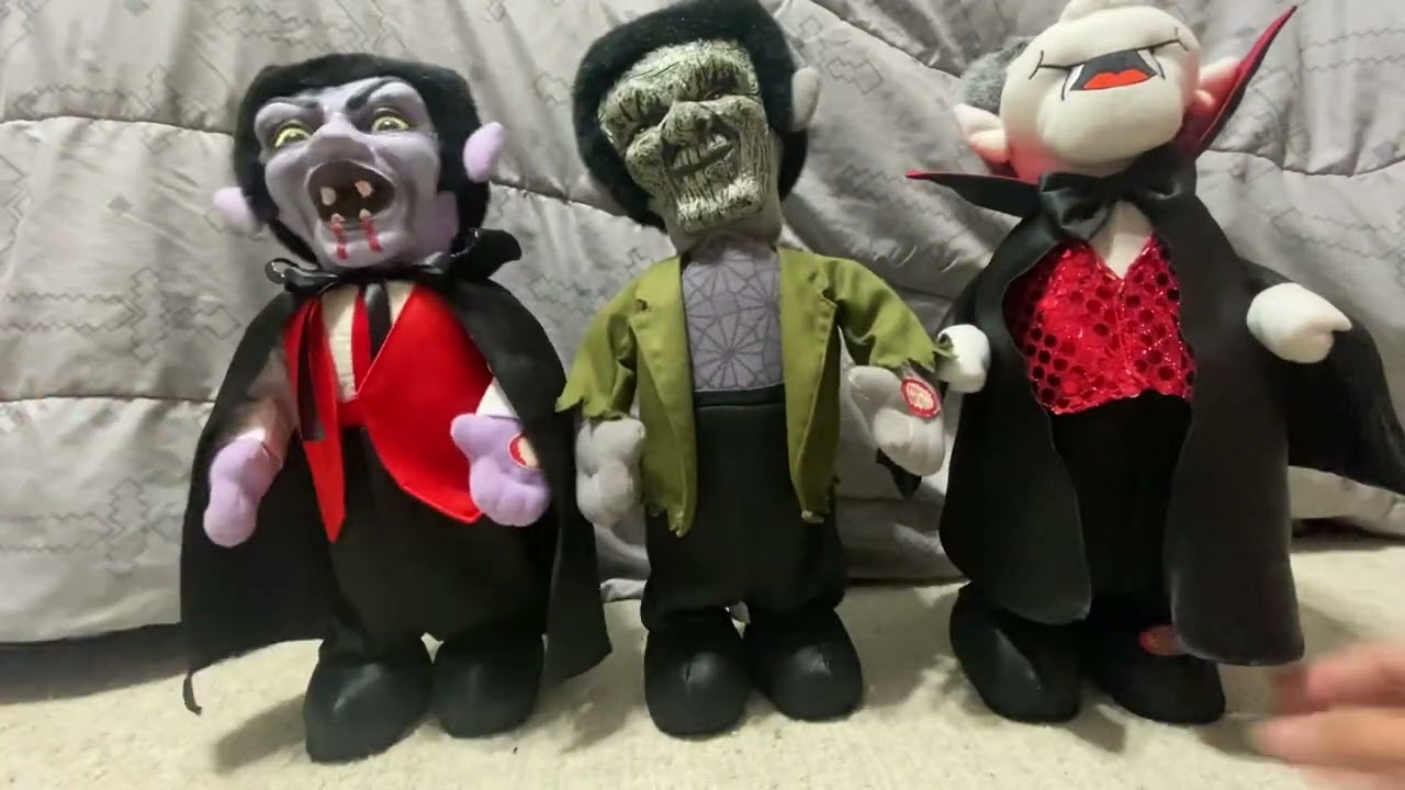Halloween Animated Jumping Vampires and Frankenstein Duet