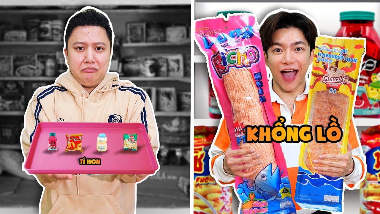 Thử Thách Mở Tiệm Tạp Hóa Đồ Ăn Vặt KHỔNG LỒ vs TÍ HON