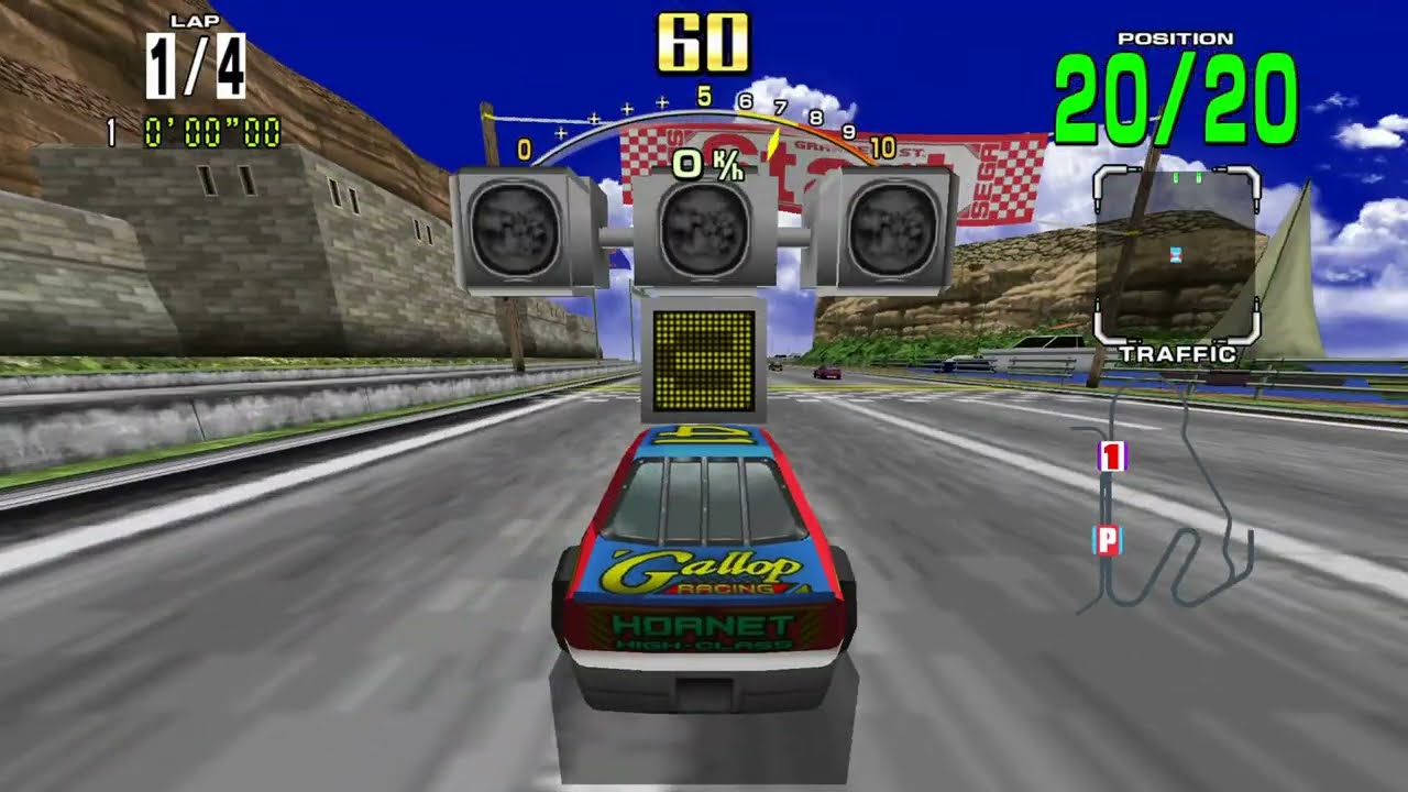 SEGA Racing Classic (Arcade) - Random Gameplay