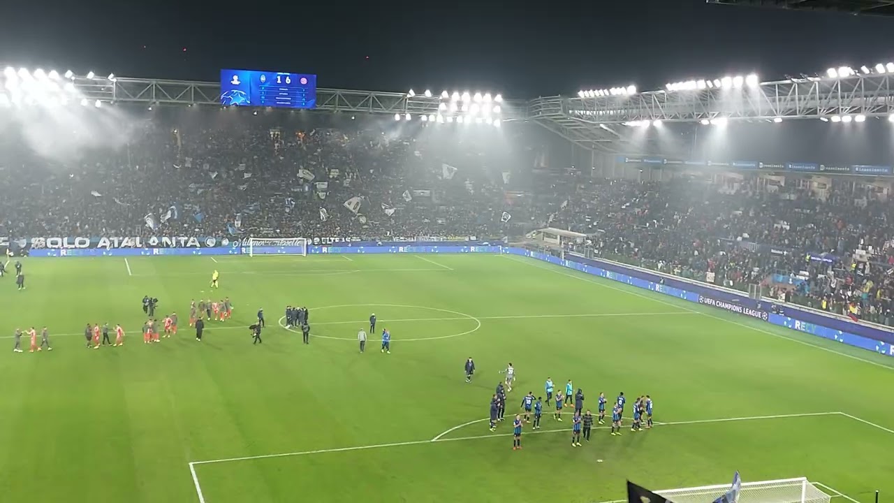 Gol del 1-6 e post-partita Atalanta-Bayern Monaco 